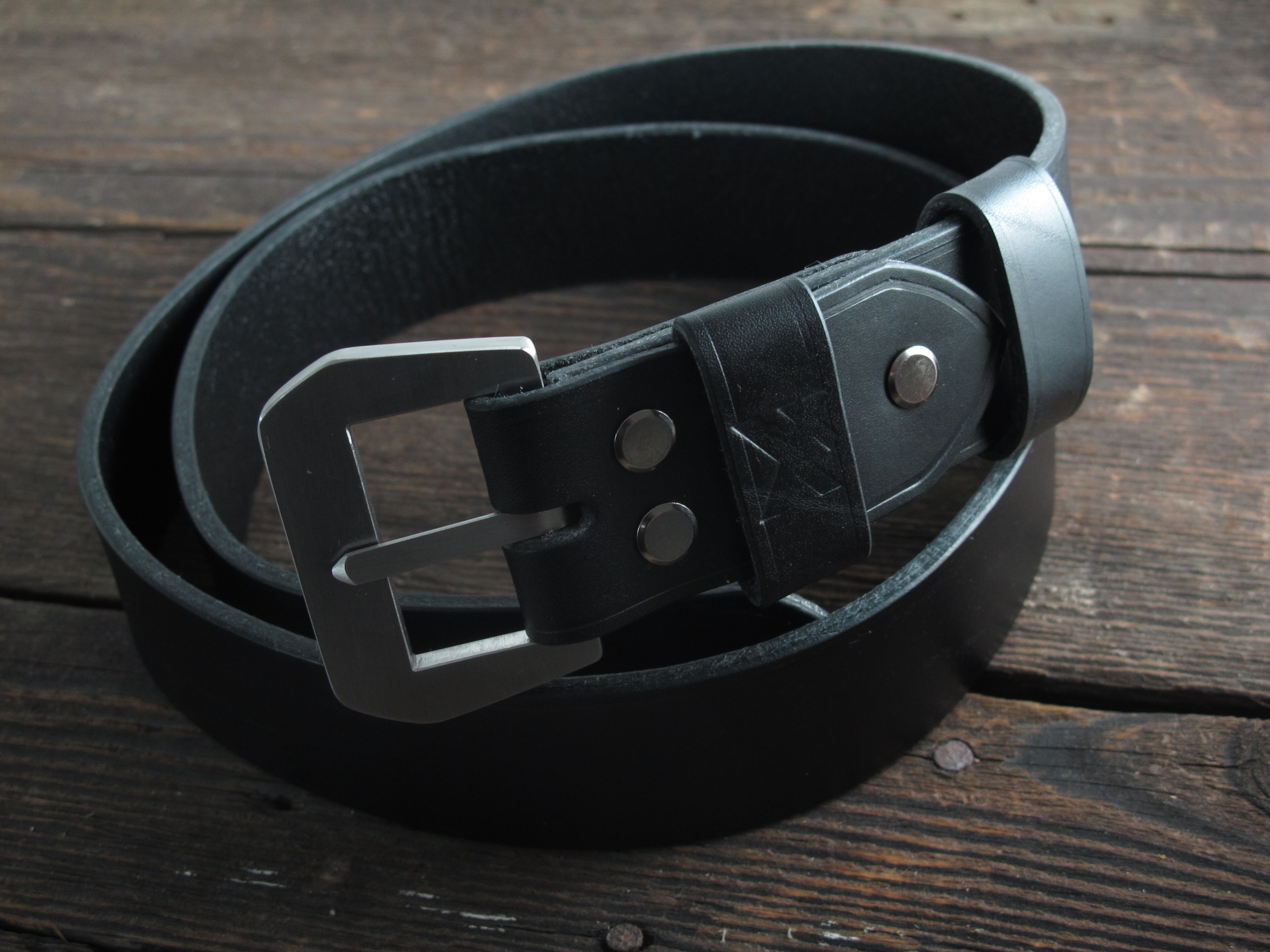 Handmade jeans belt with GPF style buckle - Image 6