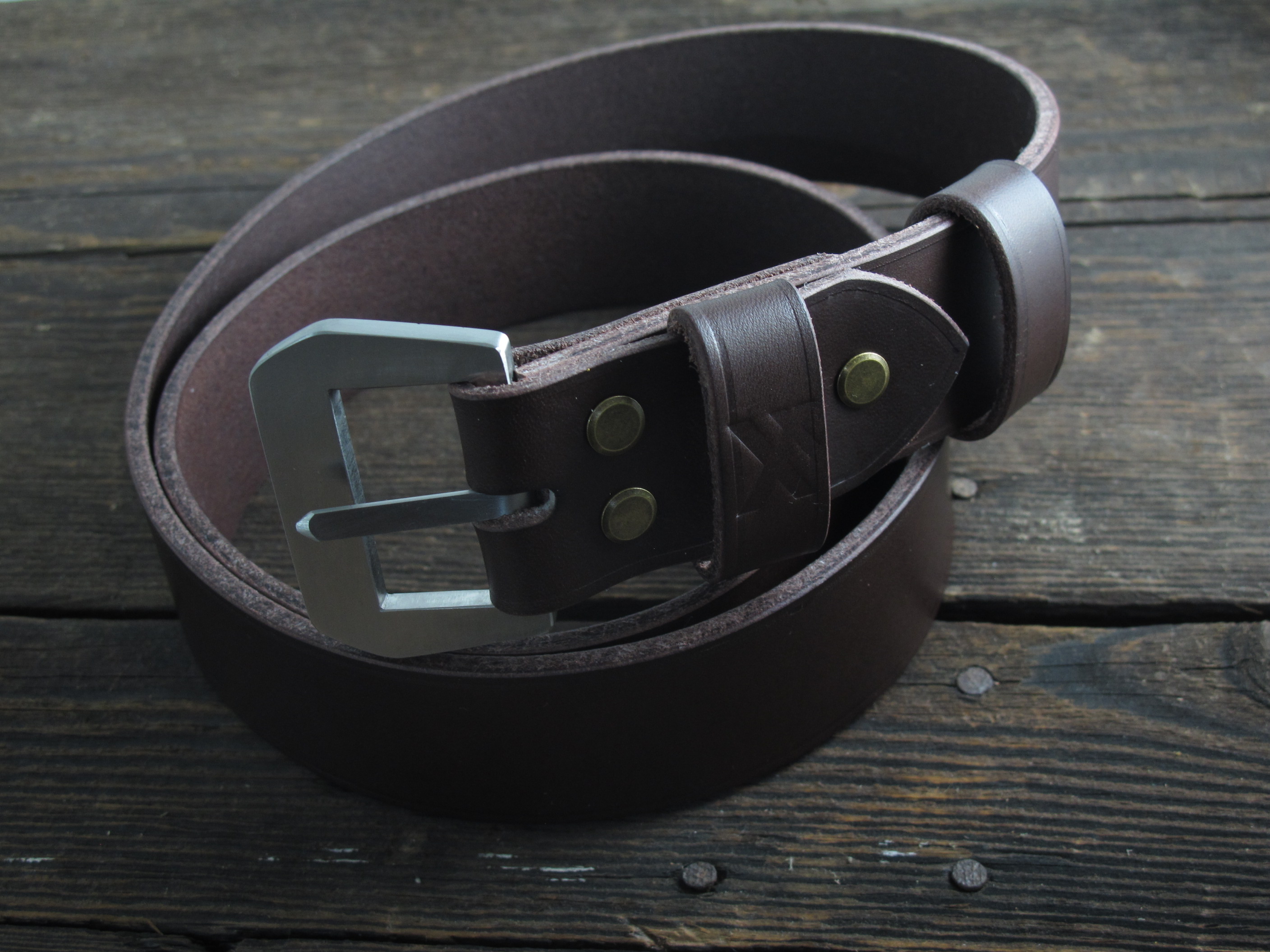 Handmade jeans belt with GPF style buckle - Image 9