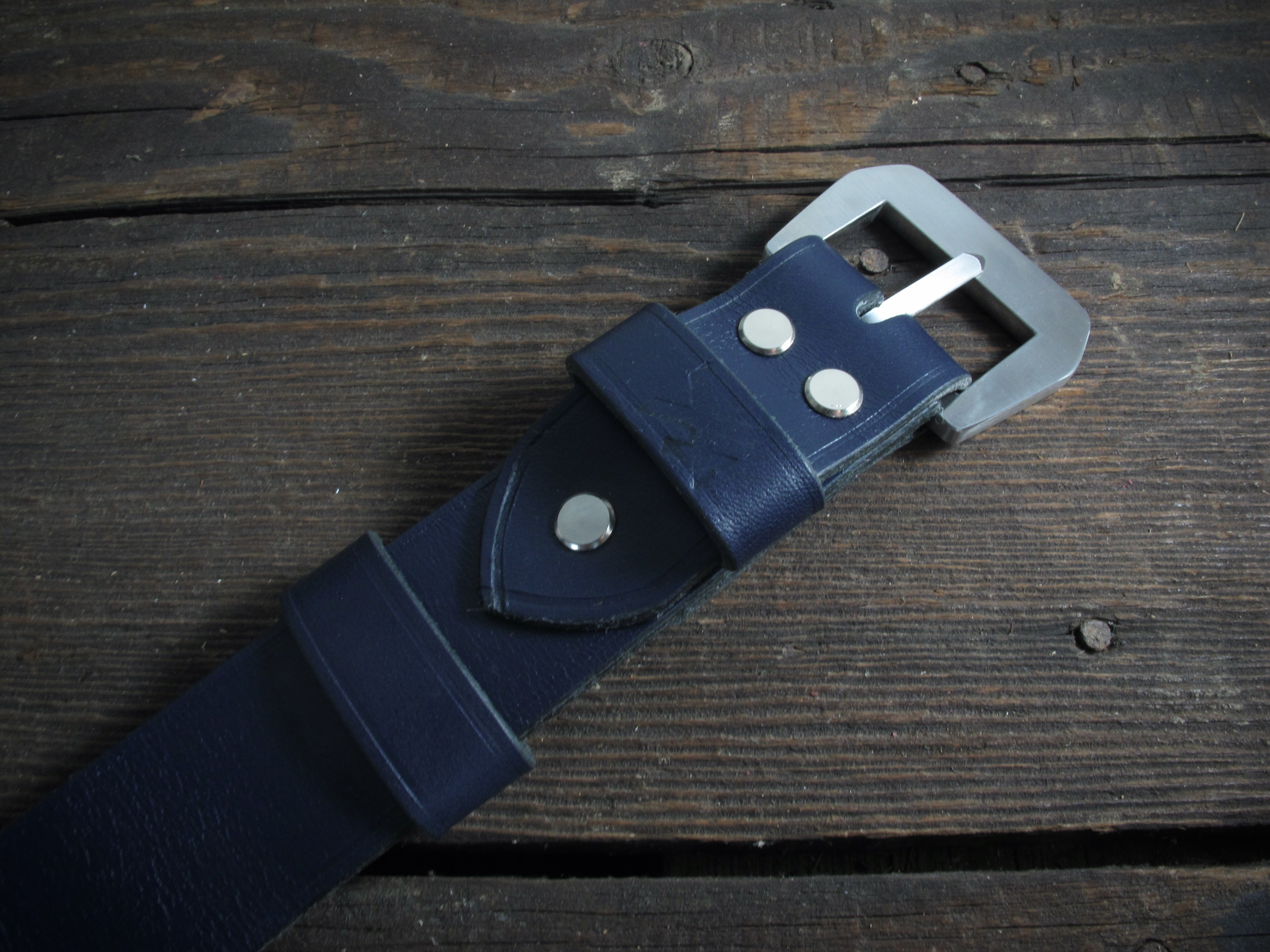 Handmade jeans belt with GPF style buckle - Image 11