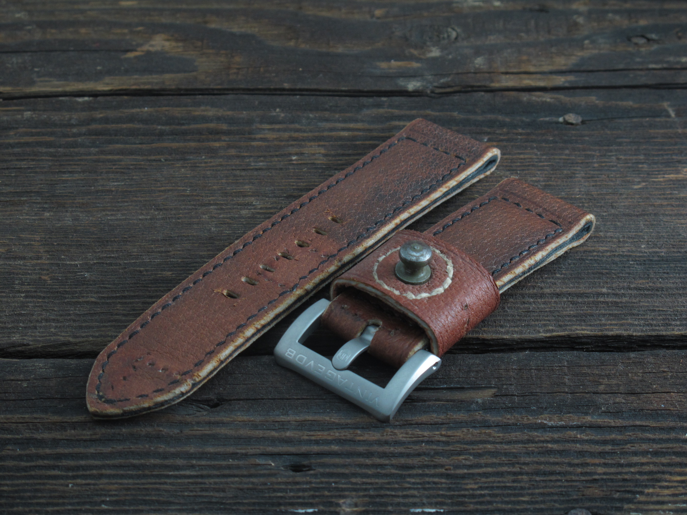 "Ammo II" handmade leather strap - Image 2