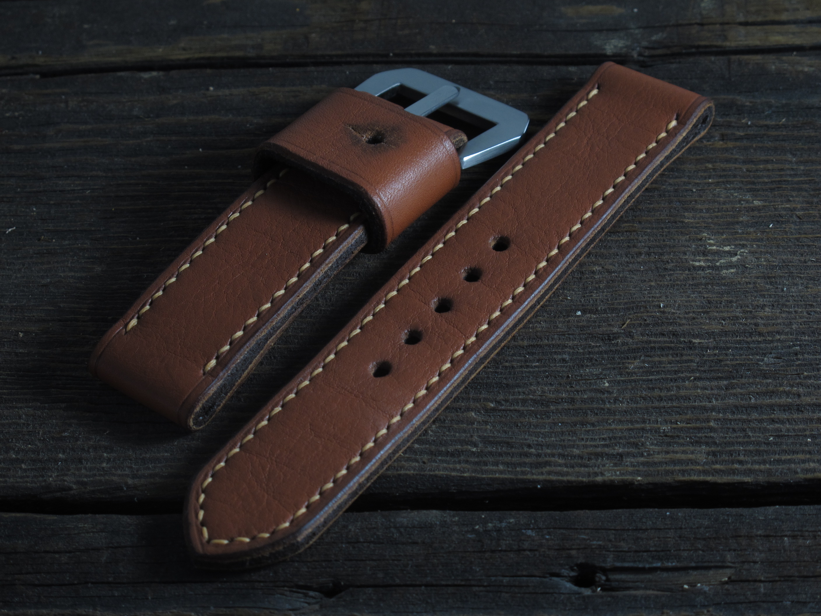 "Rust" handmade leather strap - Image 3