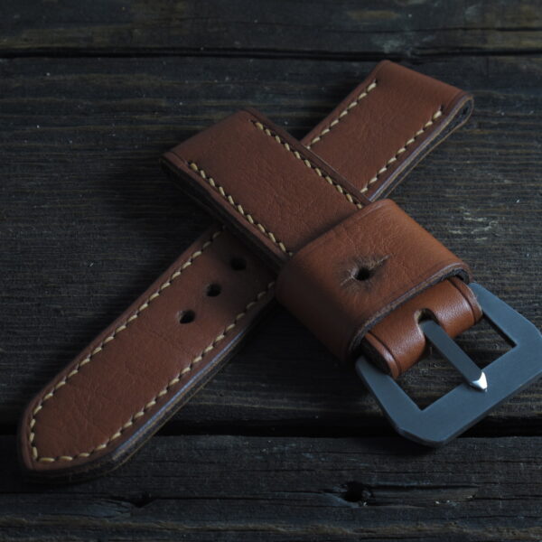 "Rust" handmade leather strap