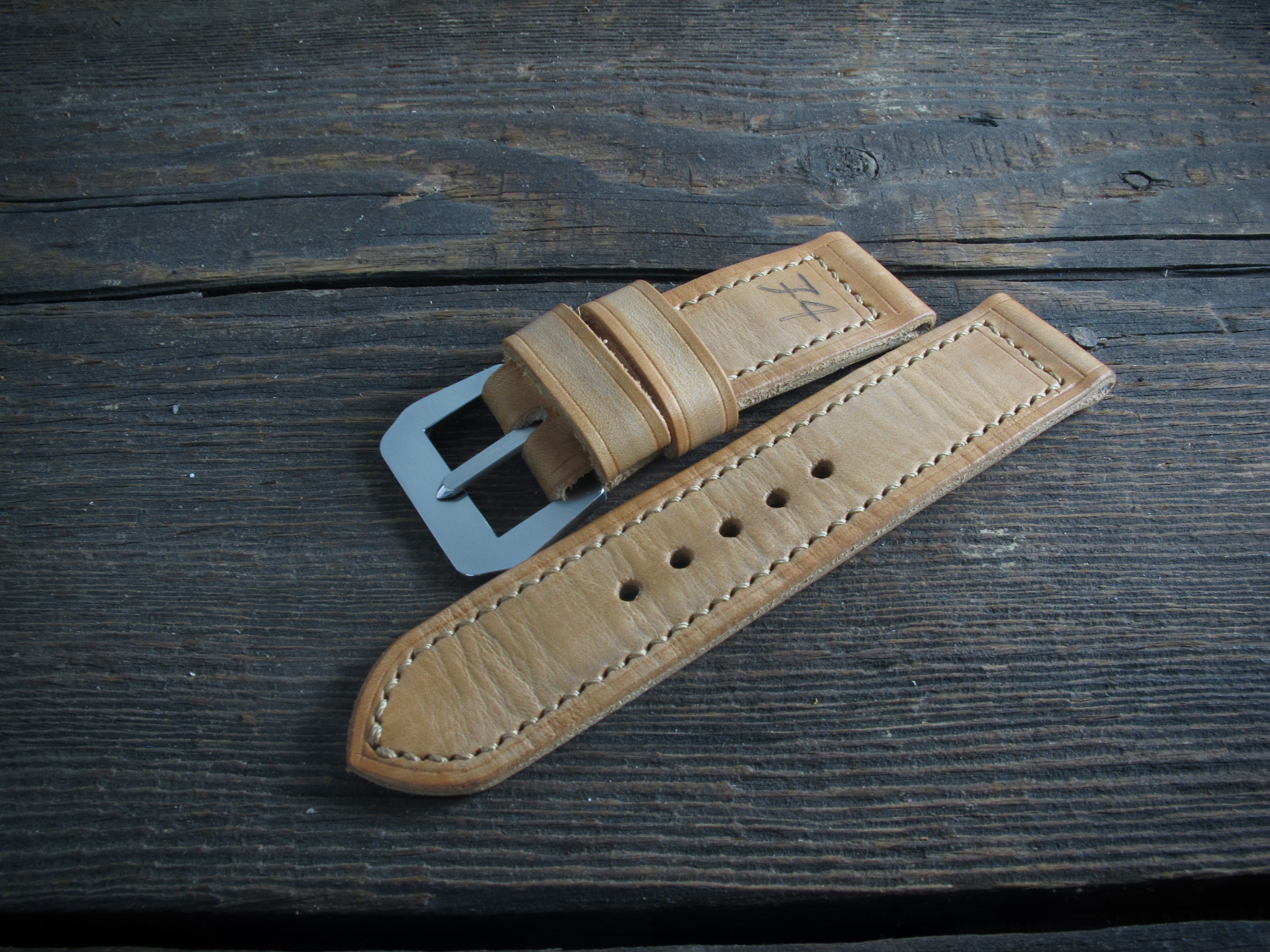 "74" handmade leather strap - Image 2