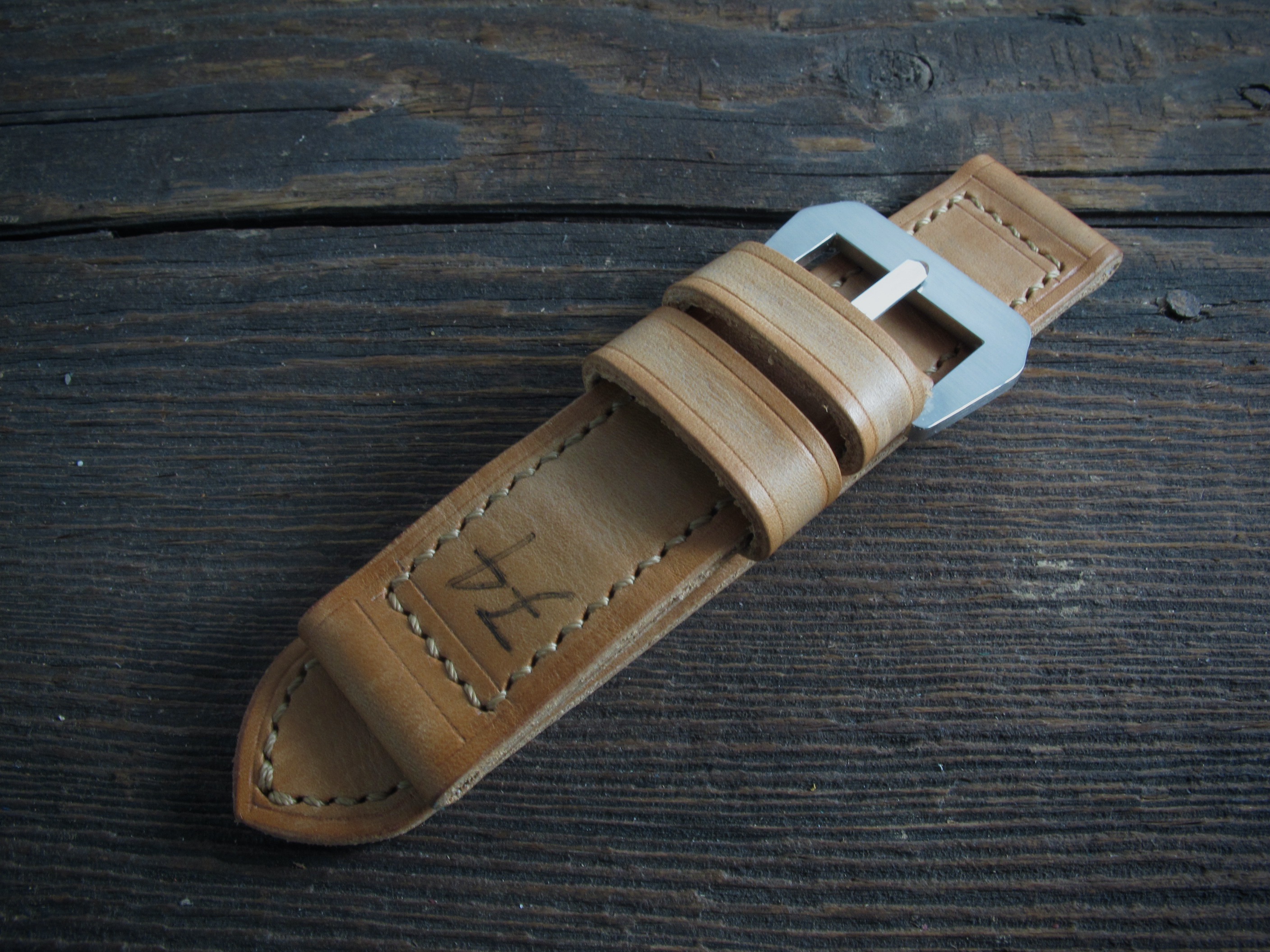 "74" handmade leather strap - Image 4