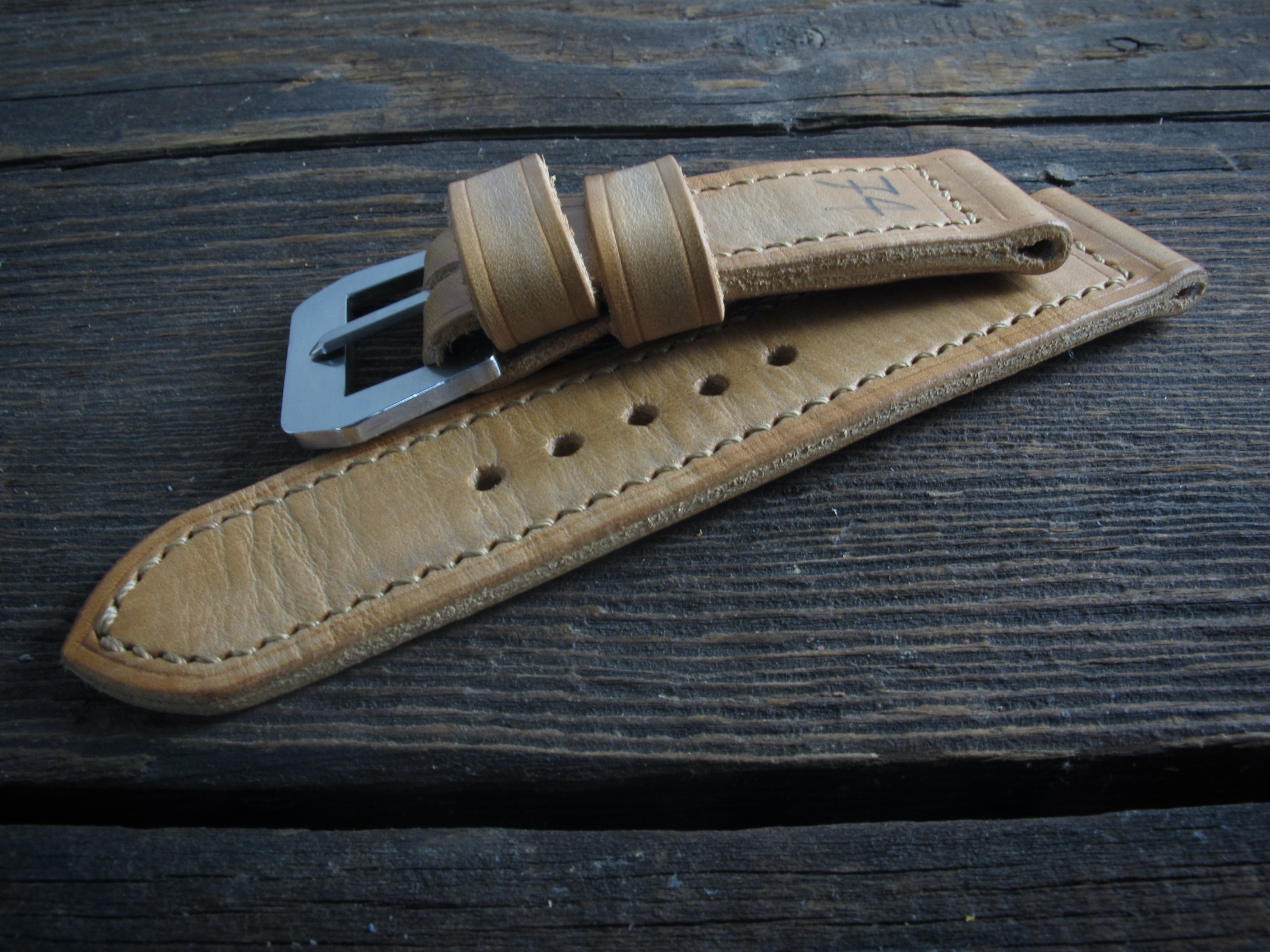 "74" handmade leather strap - Image 5