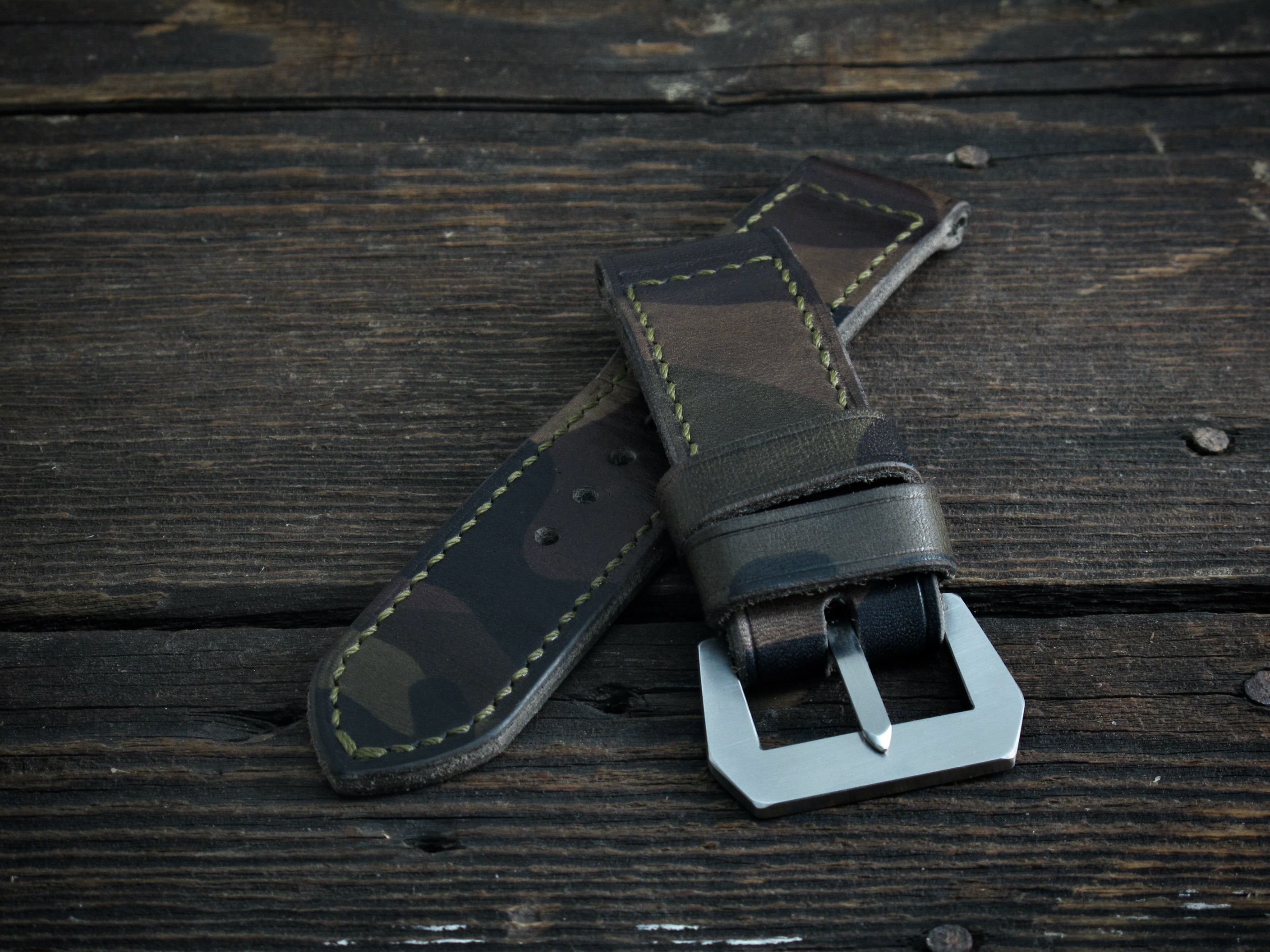 "Camo" handmade leather strap - Image 4