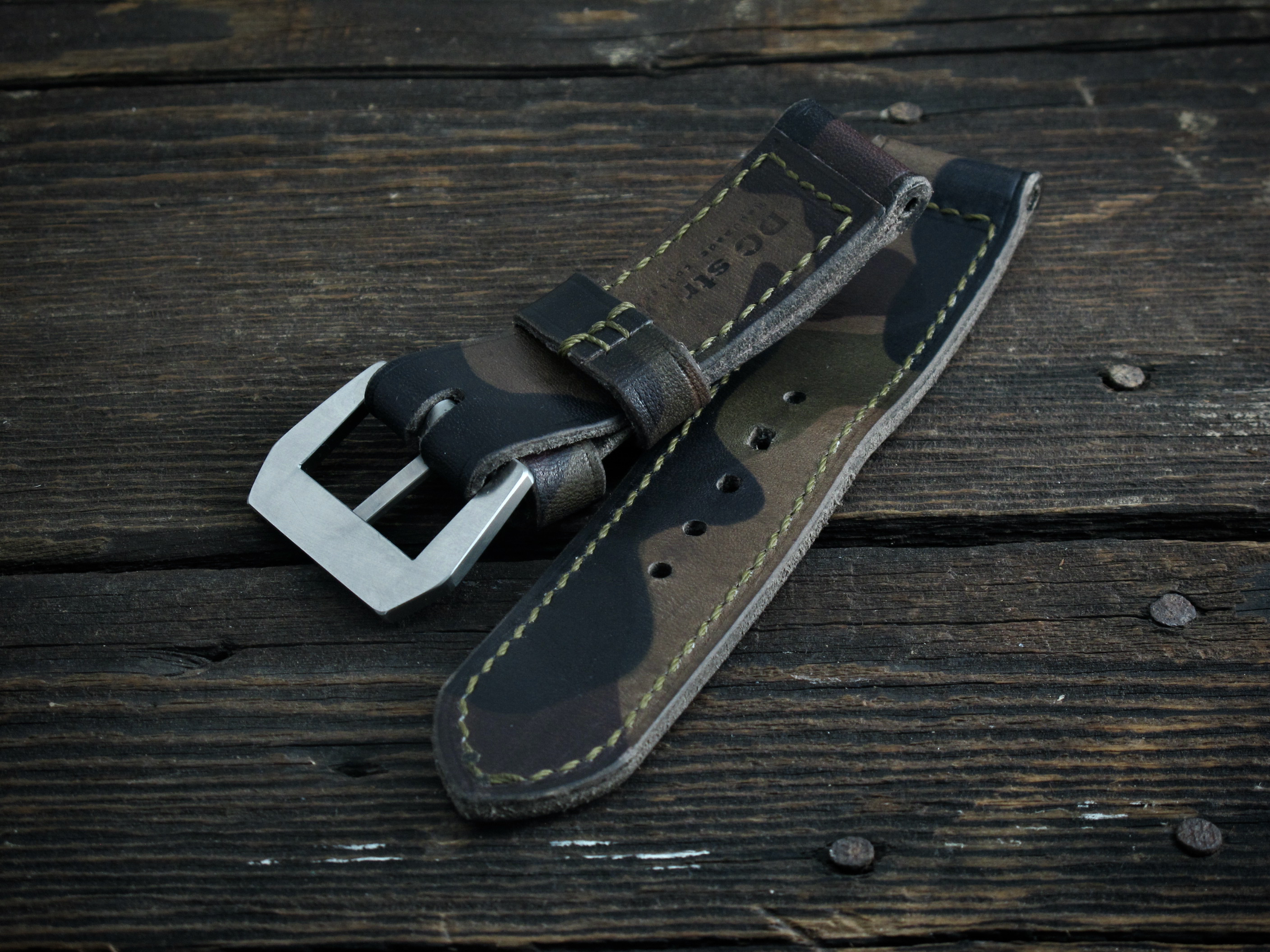 "Camo" handmade leather strap - Image 7