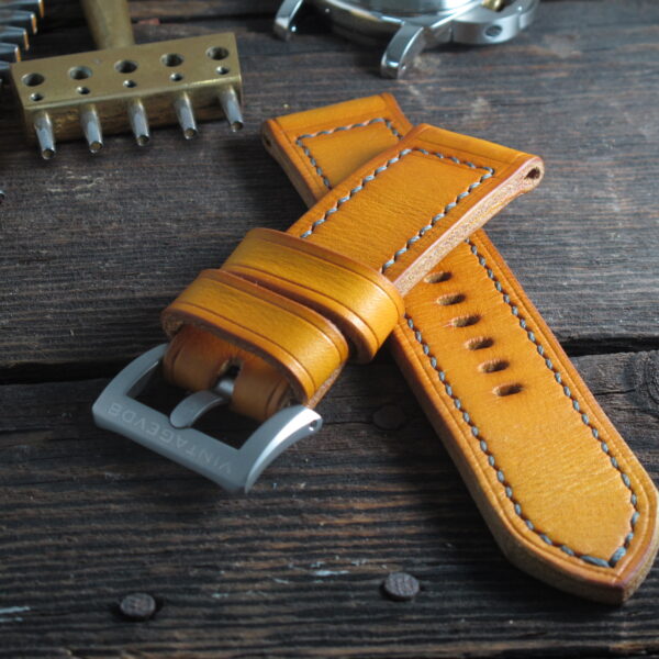 "M.Y.II" handmade leather strap