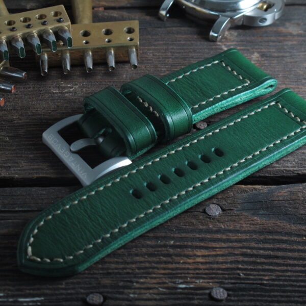 "Foresta" handmade leather strap