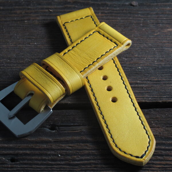 "Limone" handmade leather strap