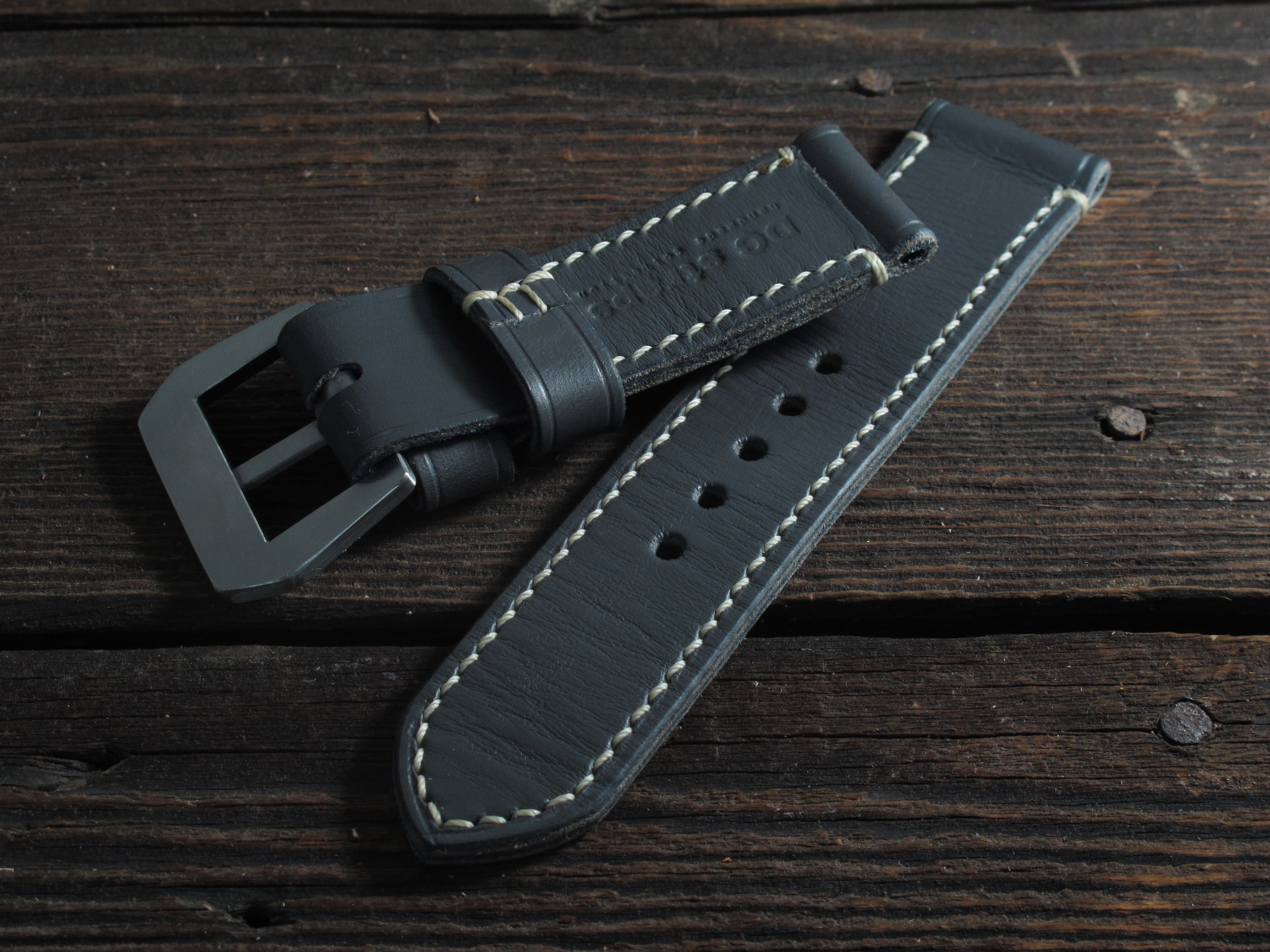 "Grafite" handmade leather strap - Image 6