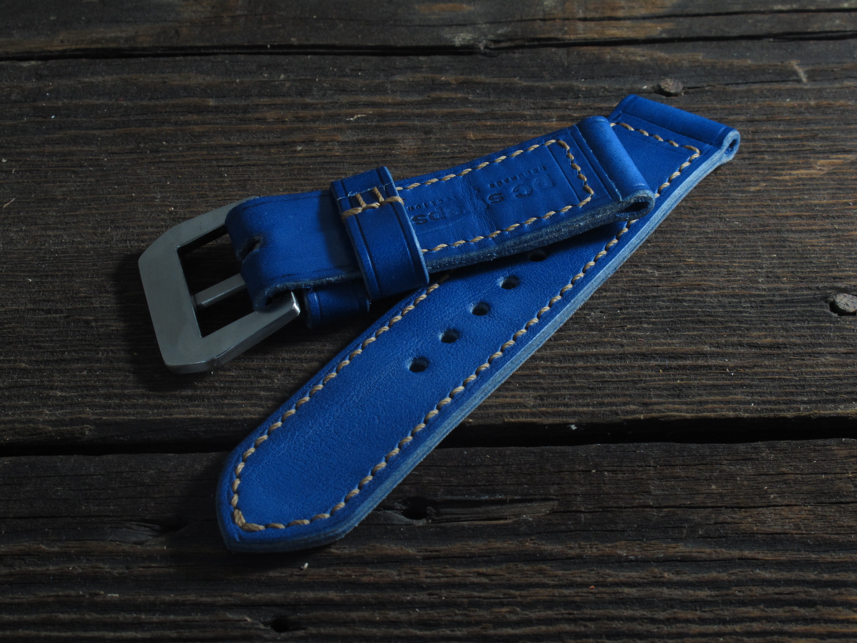 "Cobalto" handmade leather strap - Image 5
