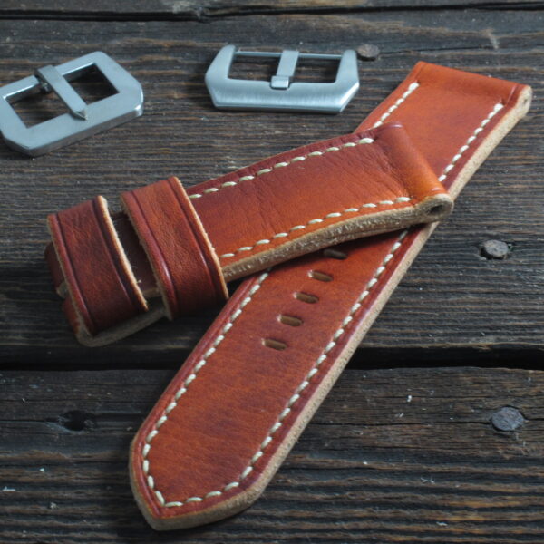 "Decima" handmade leather strap