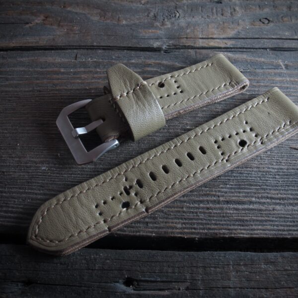 "M.A.T-01" handmade french ammo leather strap