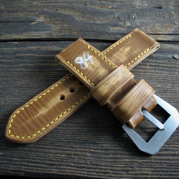 "84" handmade leather strap