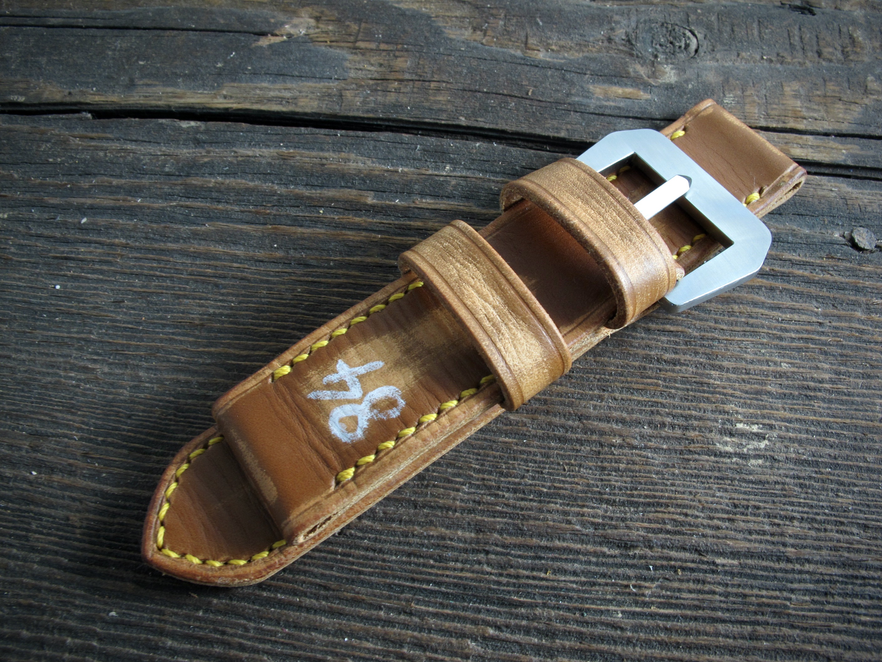 "84" handmade leather strap - Image 3