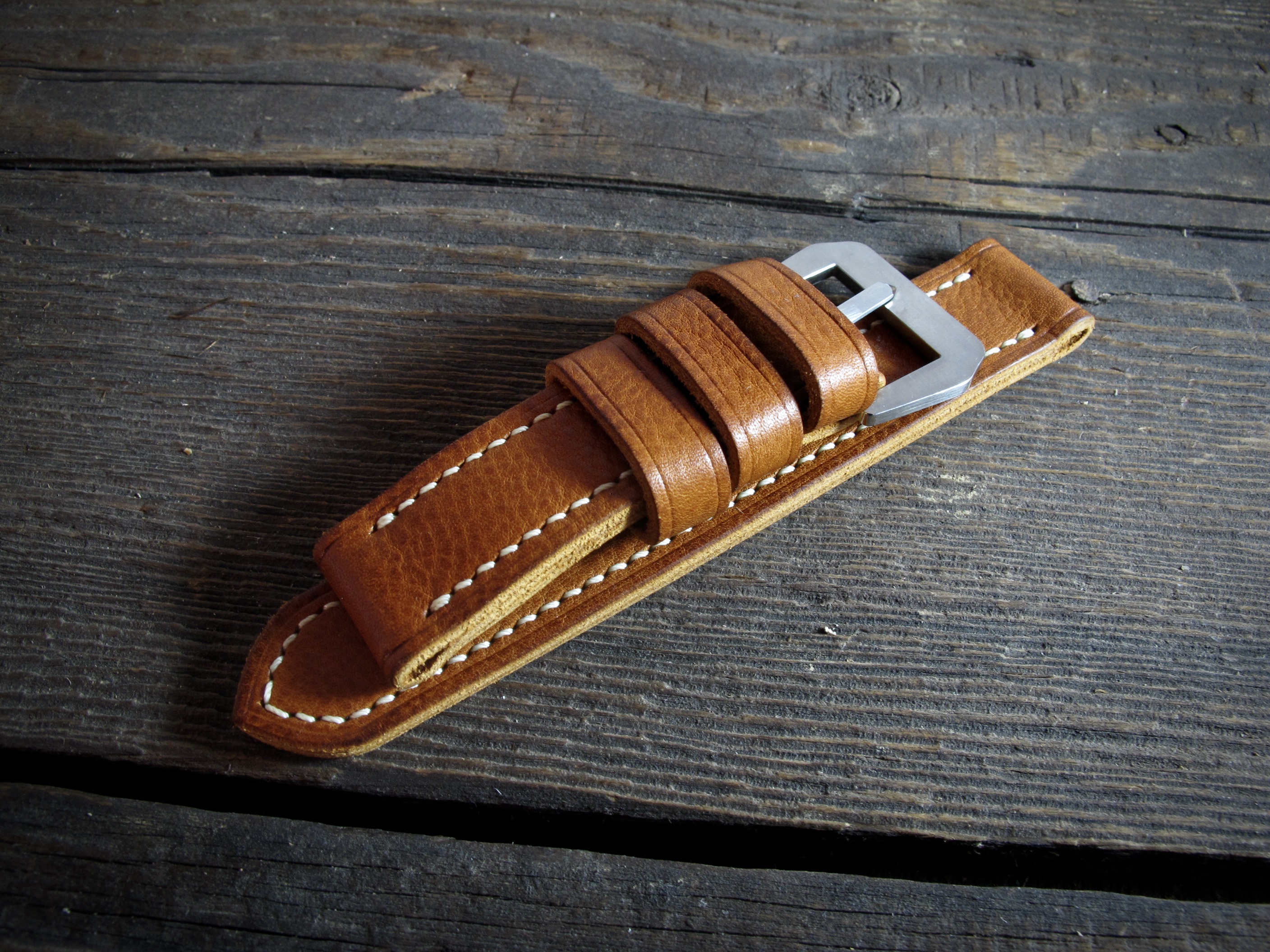 "Pumpkin II" handmade leather strap - Image 3