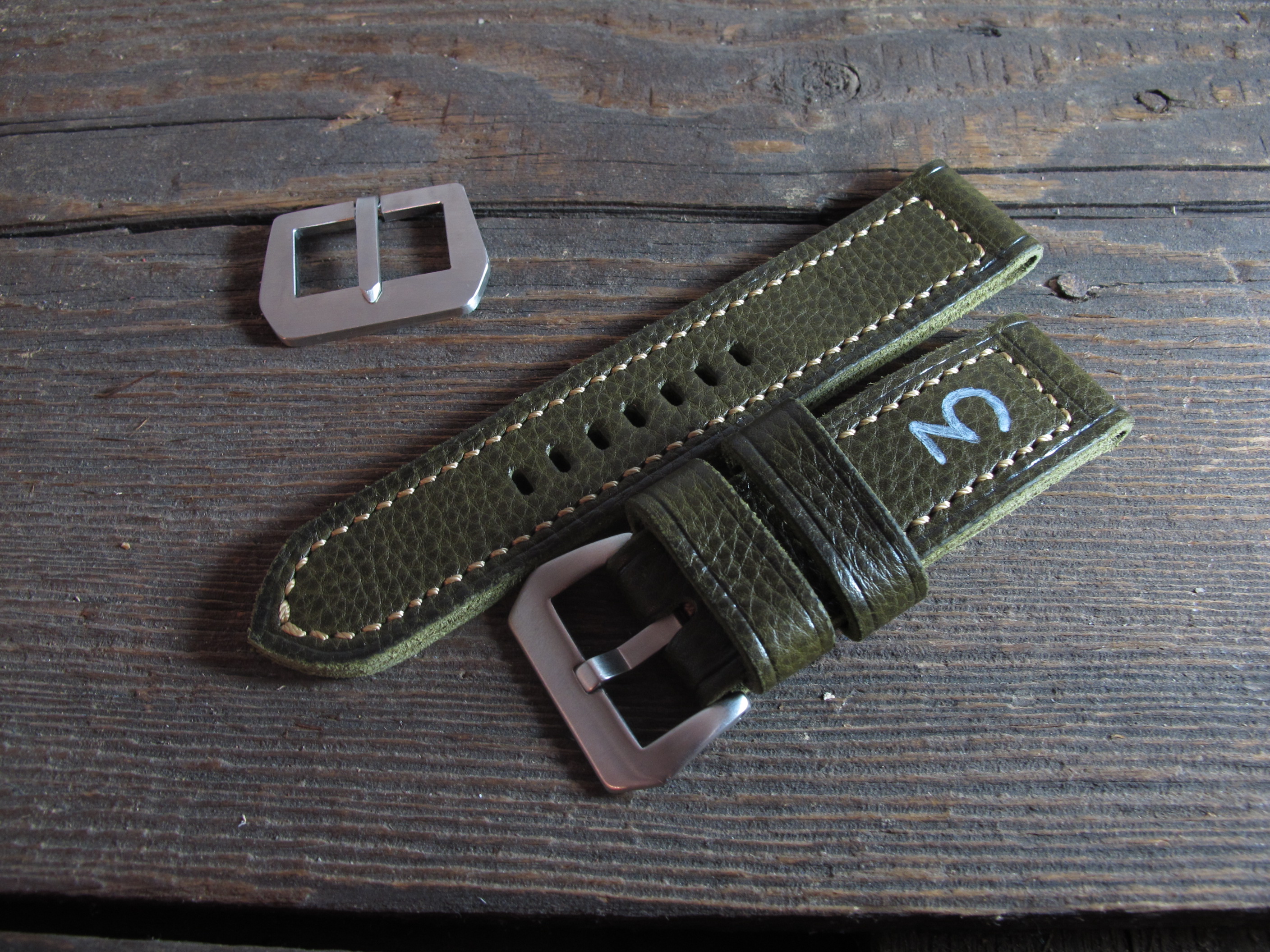 "T3 v.3" handmade leather strap - Image 2