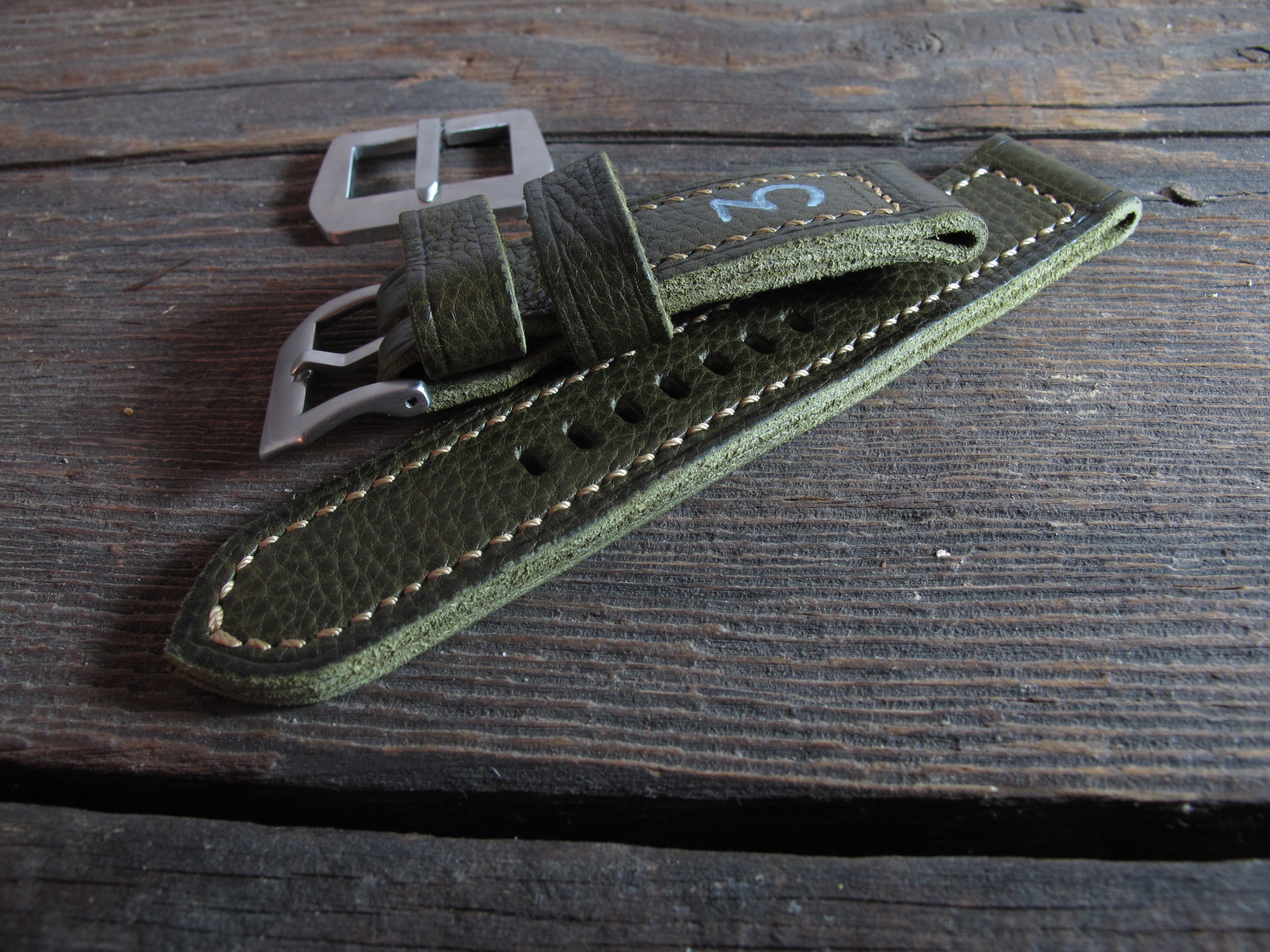 "T3 v.3" handmade leather strap - Image 3