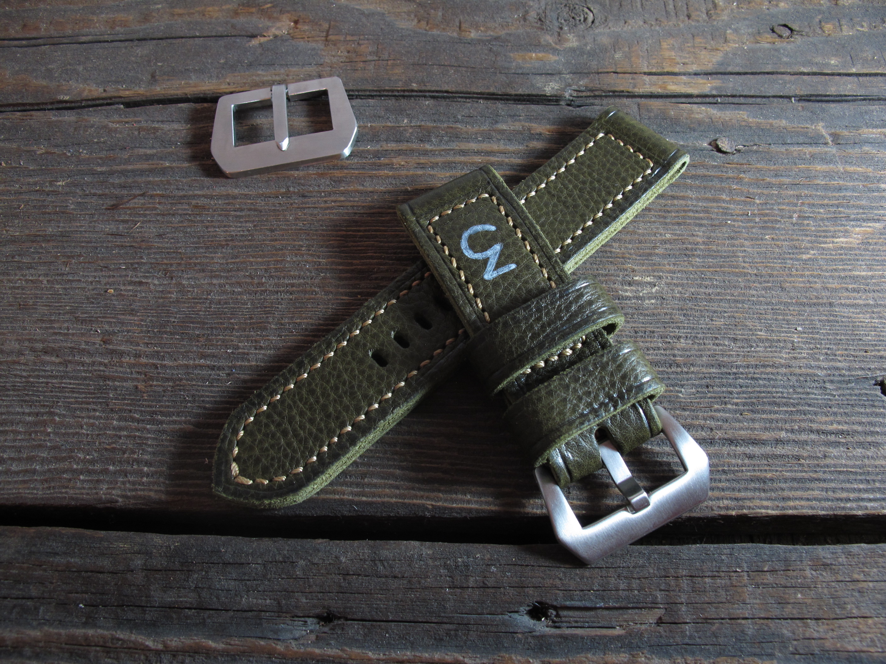 "T3 v.3" handmade leather strap