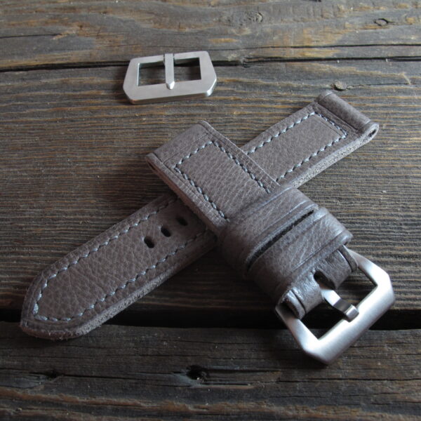 "Grigio II" handmade leather strap
