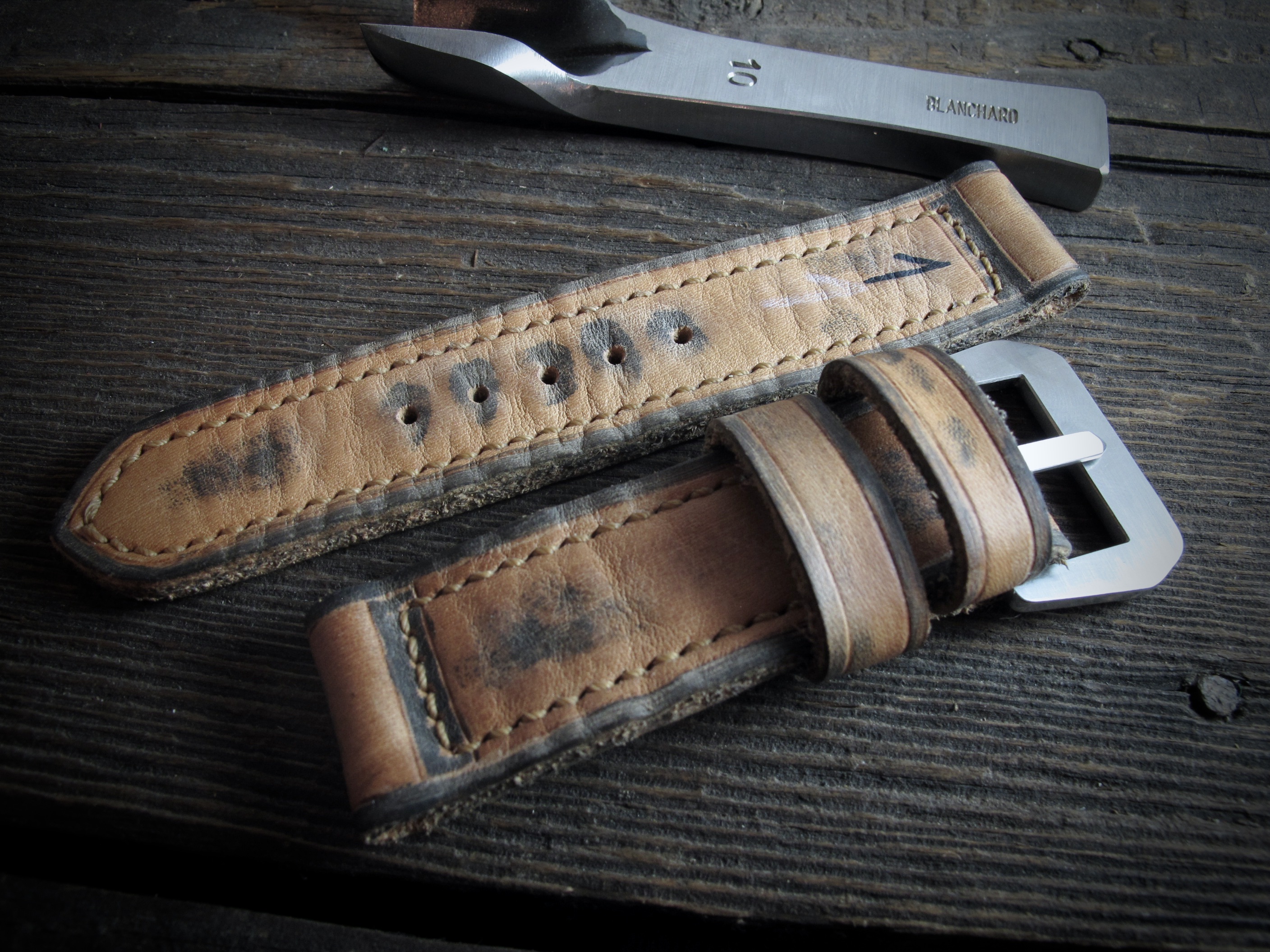 "Uno" handmade leather strap - Image 2