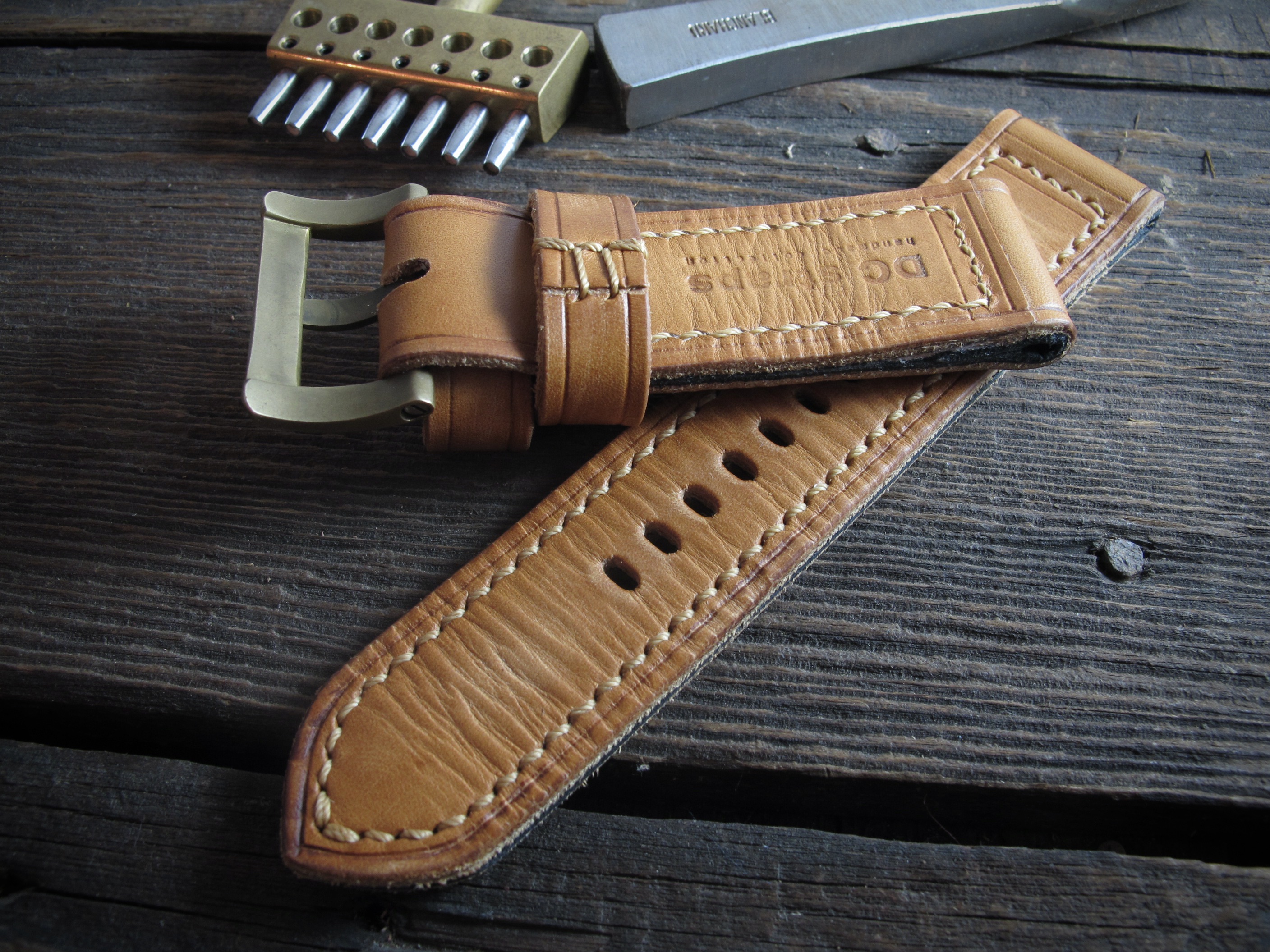 "74" handmade leather strap - Image 5