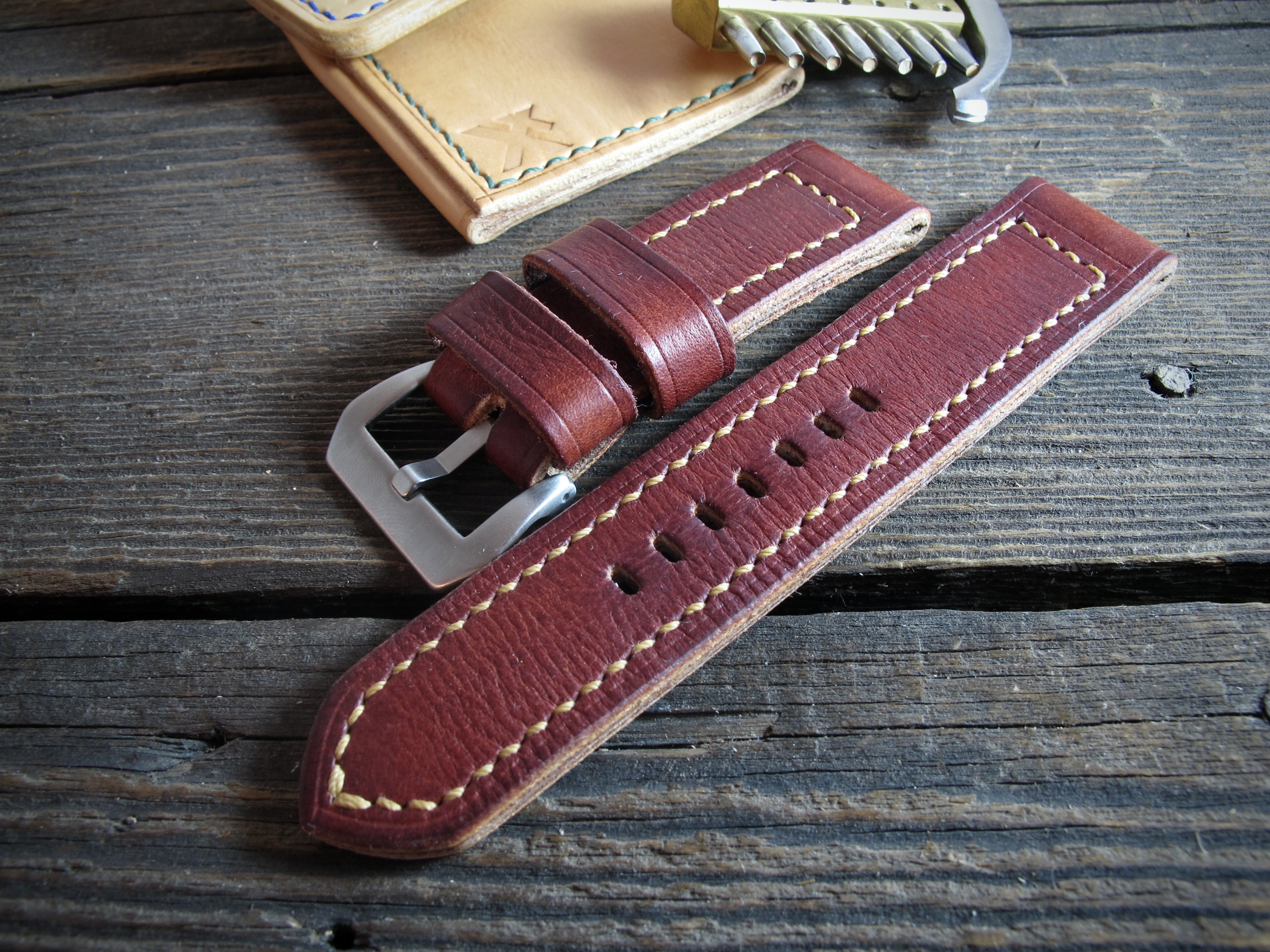 "Fieno II" handmade leather strap - Image 2