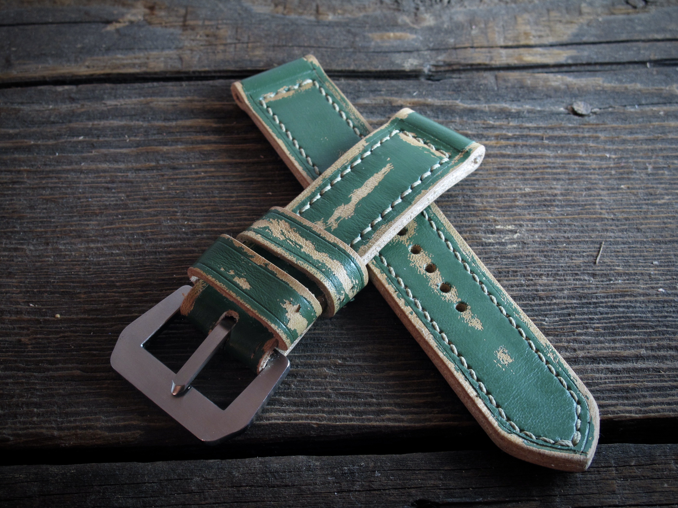 "G-Hunter" handmade leather strap