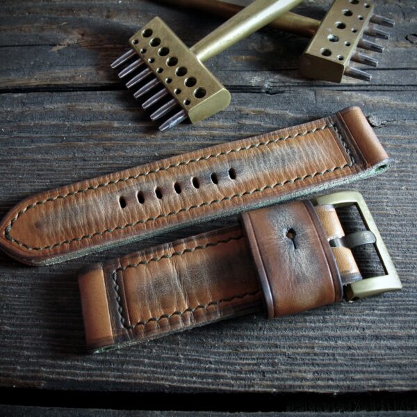 "L1X" handmade leather strap