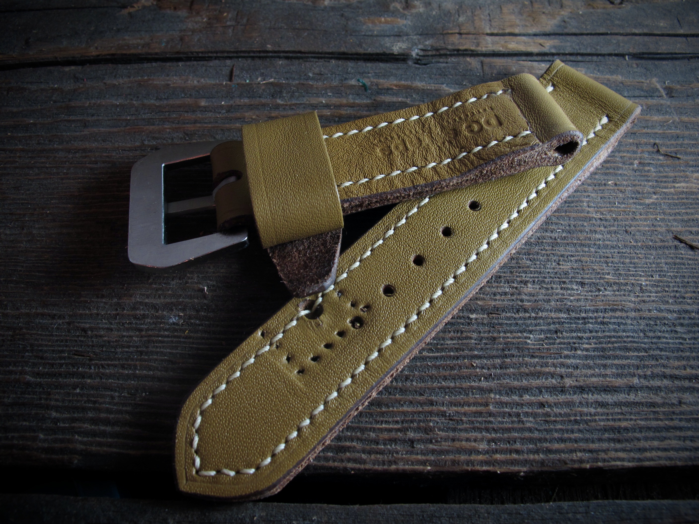 "M.A.T-02" handmade french ammo leather strap - Image 4