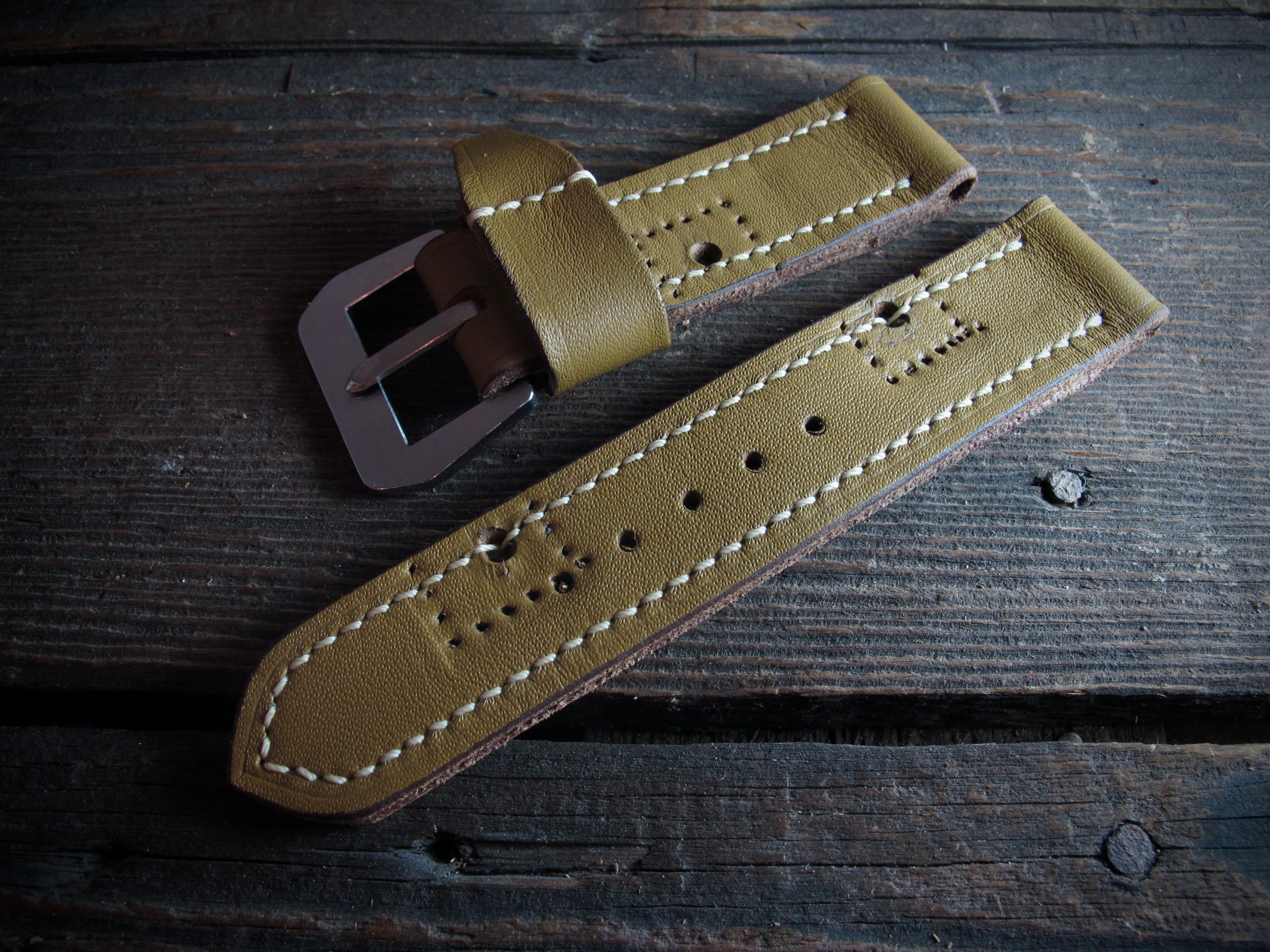 "M.A.T-02" handmade french ammo leather strap - Image 2