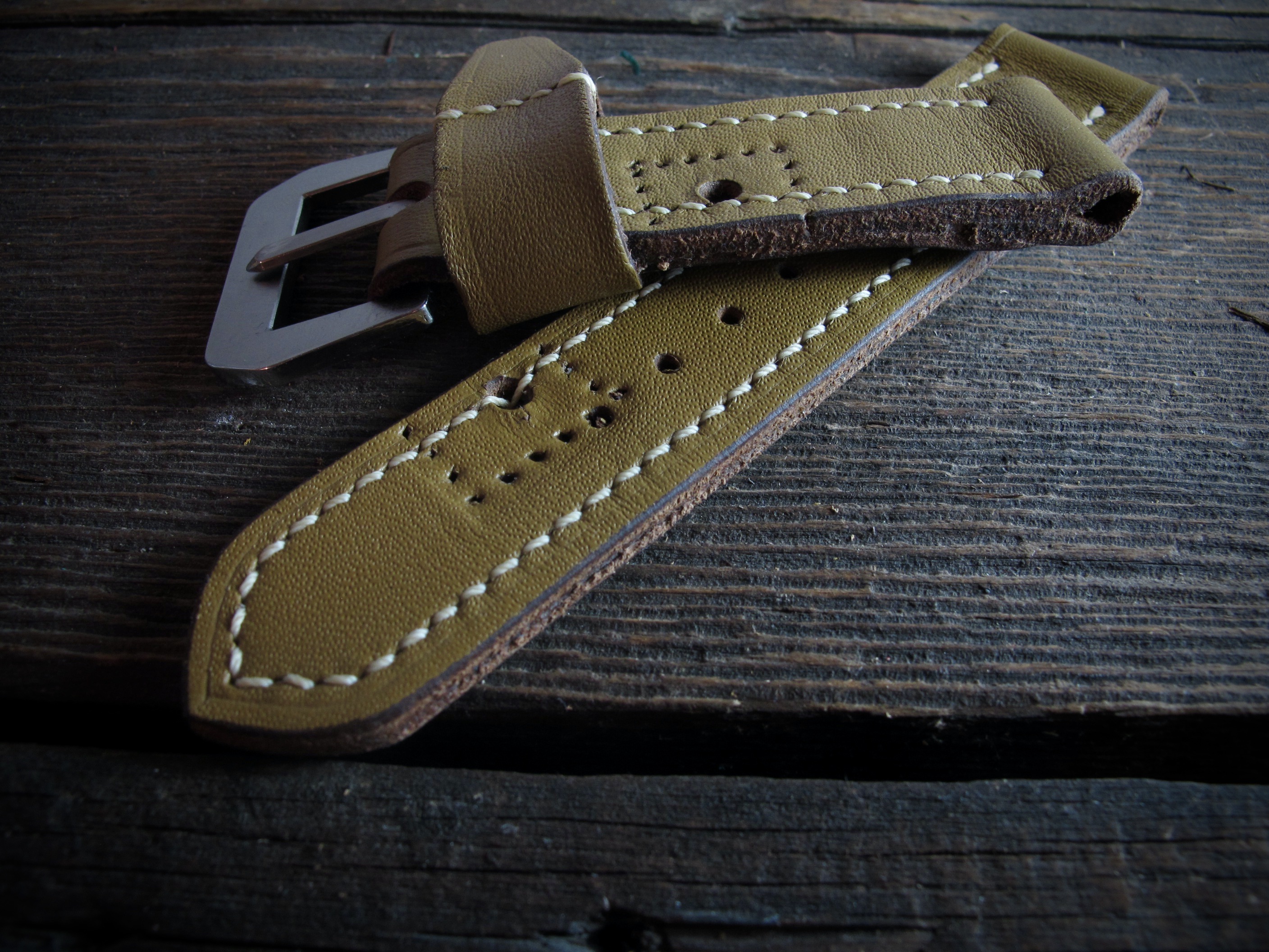 "M.A.T-02" handmade french ammo leather strap - Image 3