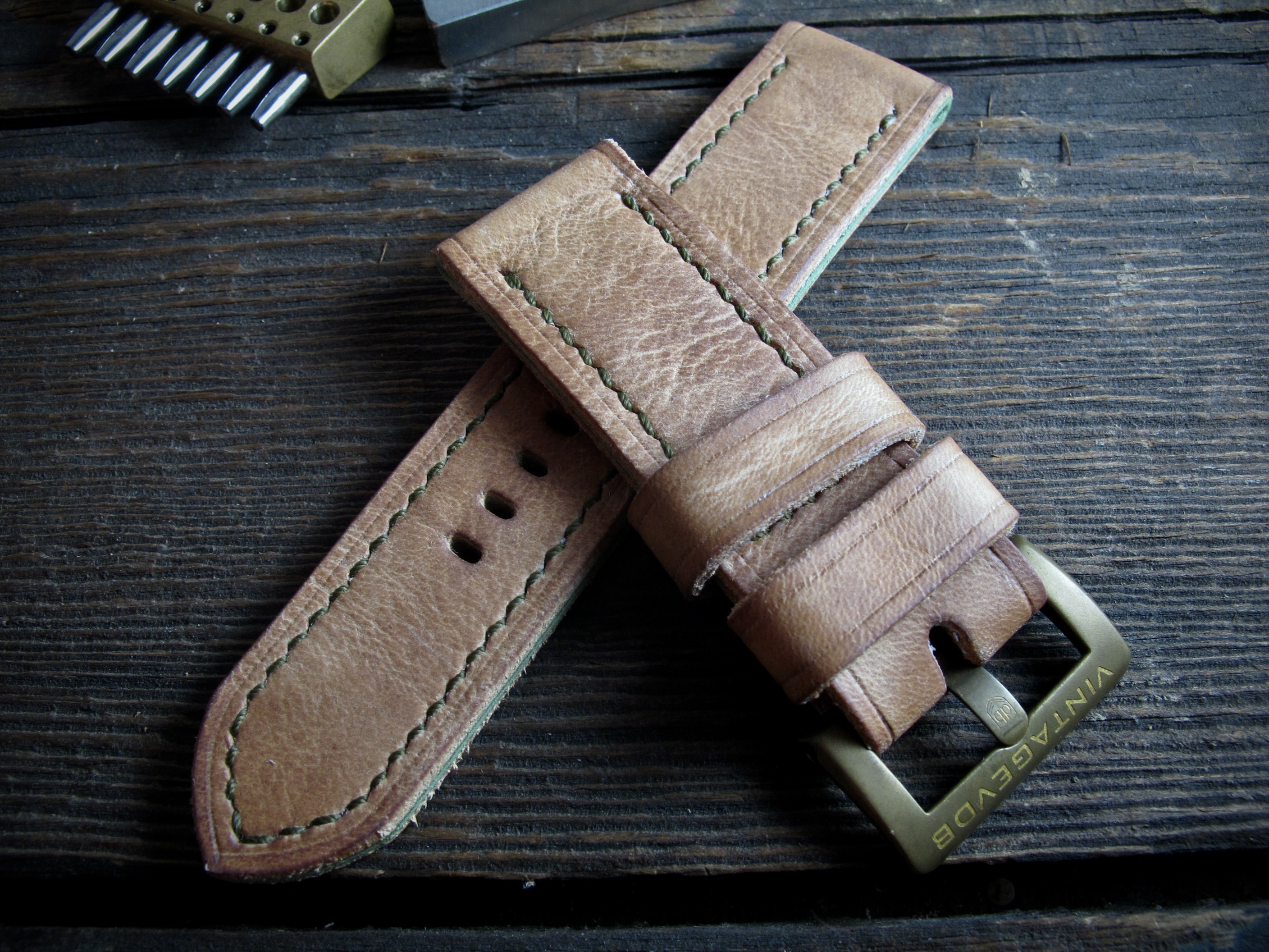 "NN26" Handmade Nubuck Leather Strap